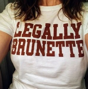 "Legally Brunette," women's top EUC